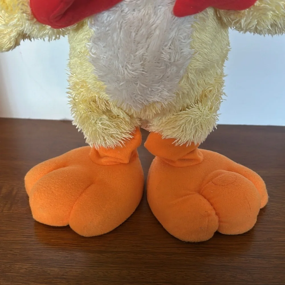 Sesame Street Chicken Dance Elmo Plush Yellow and Orange